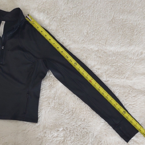 CRZ YOGA FAUX LEATHER Black Women's Long Sleeve Top - Picture 17 of 17